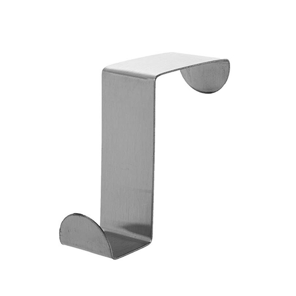 Door Hook Stainless Kitchen Cabinet Clothes Home Storage 1pcs Door Hooks Hanger Multifunction Home Stainless Steel Hoor Hook#40: Default Title