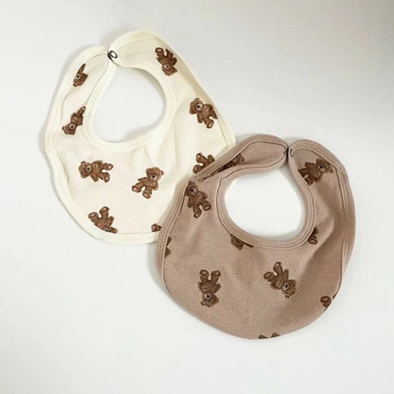 Herfst Baby Cartoon Gedrukt Slabbetjes Koreaanse Stijl Zuigelingen Katoen Speeksel Handdoek Baby Accessiories Infanrs Slabbetjes