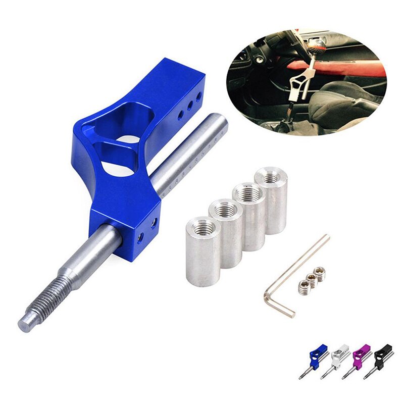 De aluminio de altura ajustable palanca coche pomo del cambio de marchas de palanca de extensión sola curva coche palanca extensor