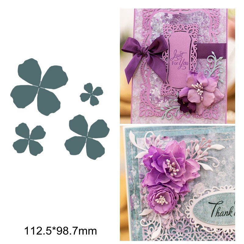 Borboleta laço flor folhas ramo oco em camadas quadrado redondo quadro de corte metal dados scrapbook cartões artesanato papel: 5