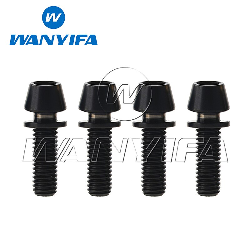 Wanyifa M5 x 16 18 20mm or arc-en-ciel Ti boulons en titane vis avec W0ashers: M5X18 black