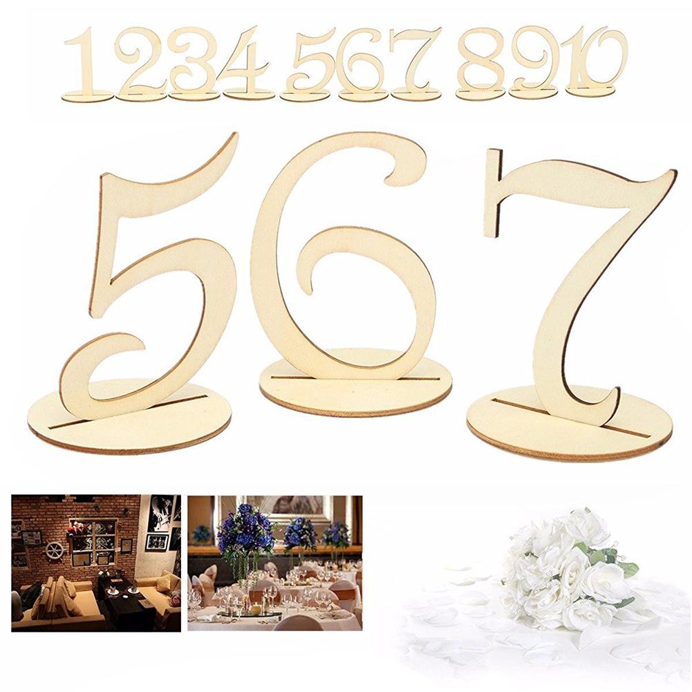 Table de mariage en bois, 10 pièces, ornements, décoration de maison, artisanal, taille du produit 105x100x3mm, poids brut 200g