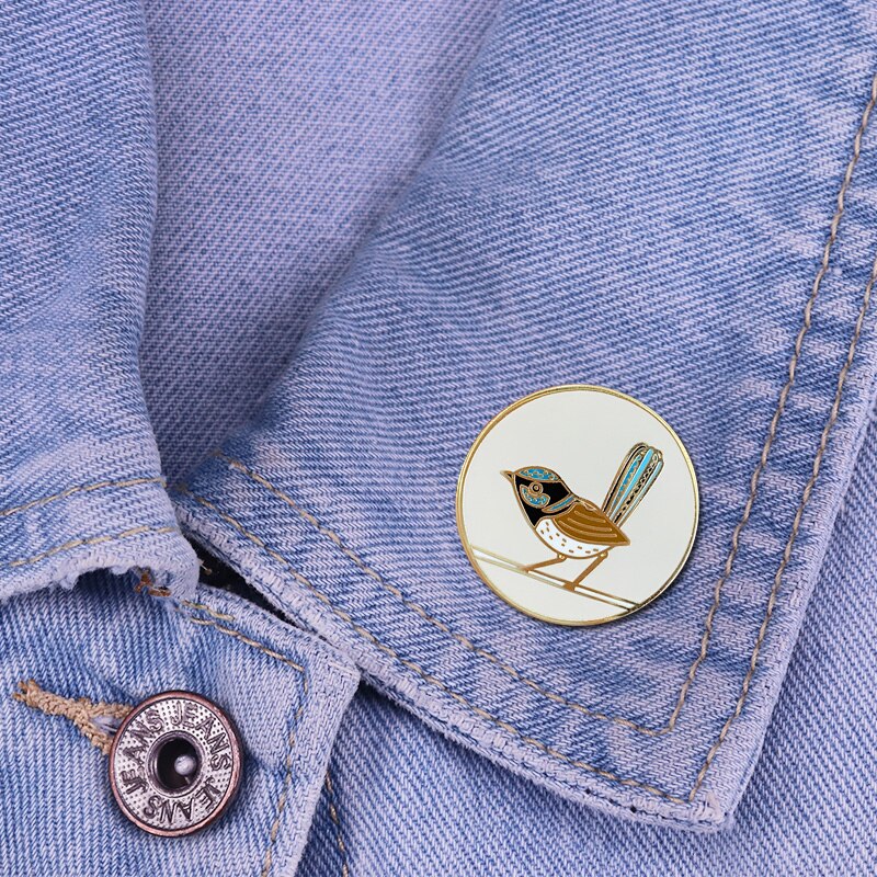 Superb Fairywren Badge Australia's Rare Bird Pin