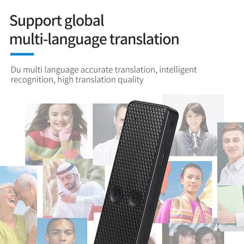 Traductor portátil K6, traductor de voz instantáneo en tiempo Real para reuniones de negocios, viajes de aprendizaje