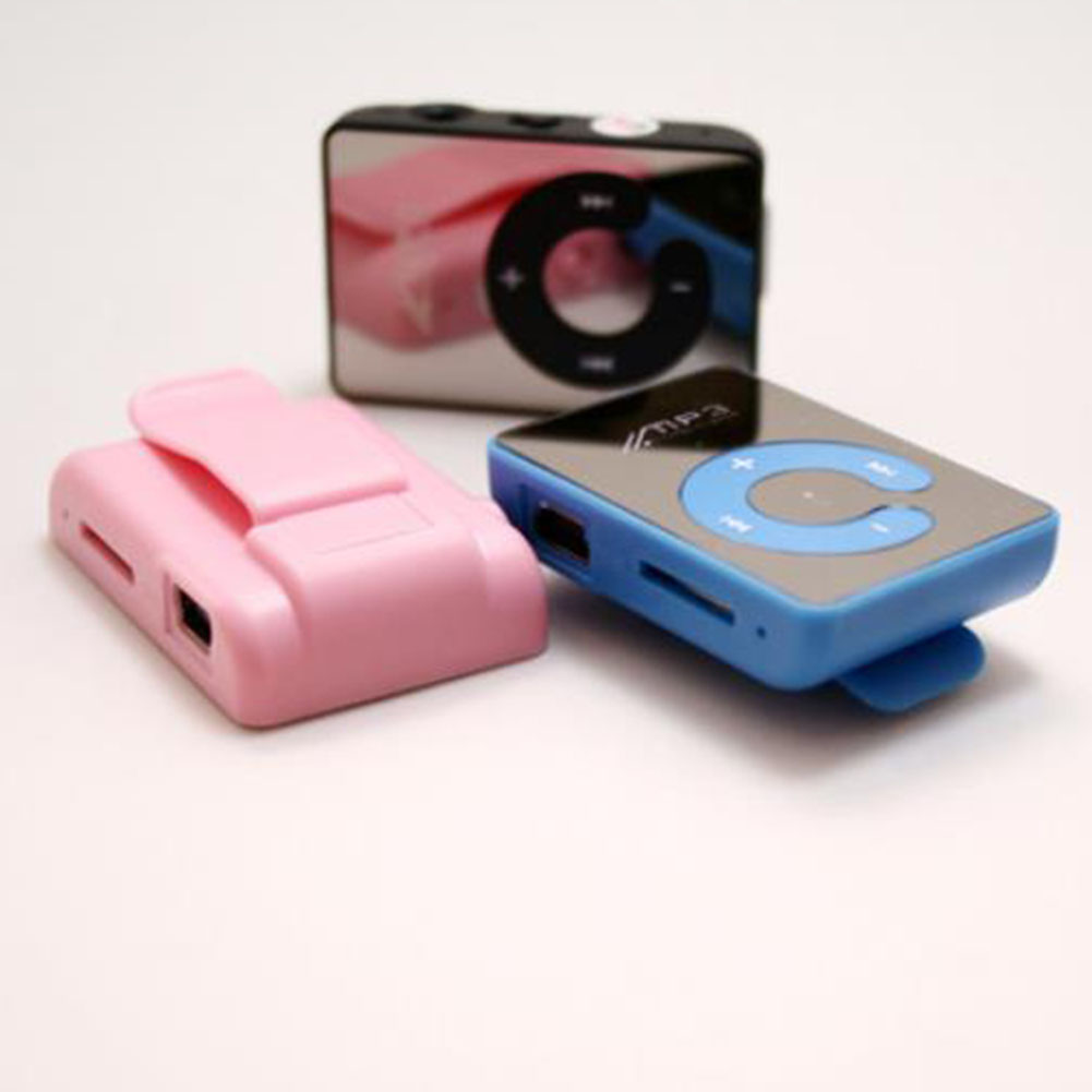 Miroir Mini lecteur MP3 TF carte Portable étanche numérique sport musique C bouton Clip numérique lecteur de musique USB1.1/2.0