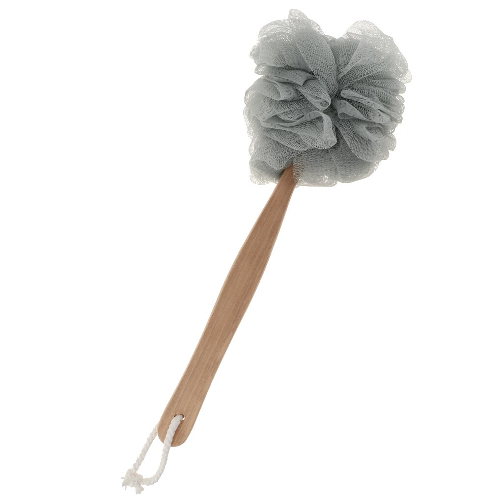 2Pcs Long Handle Bath Sponge, Exfoliating Bath &amp; Shower Brush, Back Scrubber for Skin Gentle Massage for Elderly Women Men