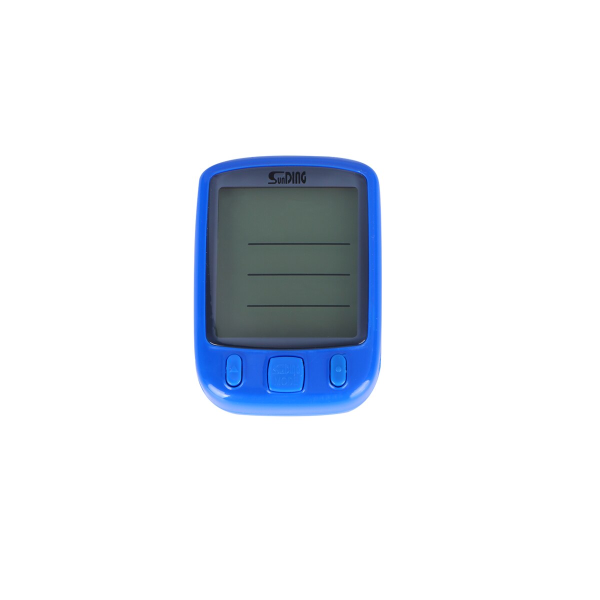 Compteur de vitesse de vélo lumineux tachymètre de vélo étanche multi-fonction rétro-éclairage vélo compteur de vitesse affichage odomètre tachymètre: Blue