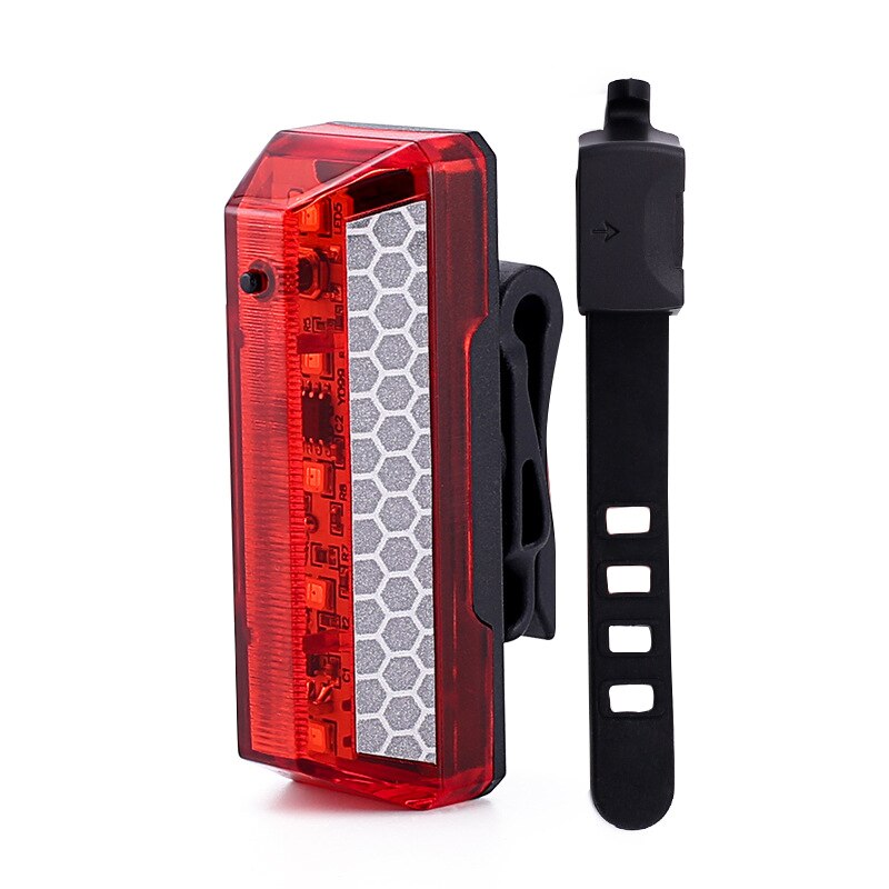 Fiets Achterlicht USB Oplaadbare Rijden Achter Fietslicht Led Mountainbike koplamp Fietsen Licht Staart-lamp luz bicicleta: Red White