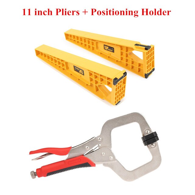 2pcs Drawer Track Installation Jig Auxiliary Positioning Holder Locking Pliers Drawer Slide Mounting Cabinet Hardware Tools: Holder and Pliers