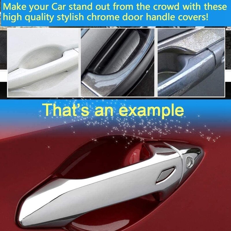 Abs chromen buitendeurgreep afdekking veiligheidsdeurgreep afdekking beschermkap voor opel meriva b: Default Title
