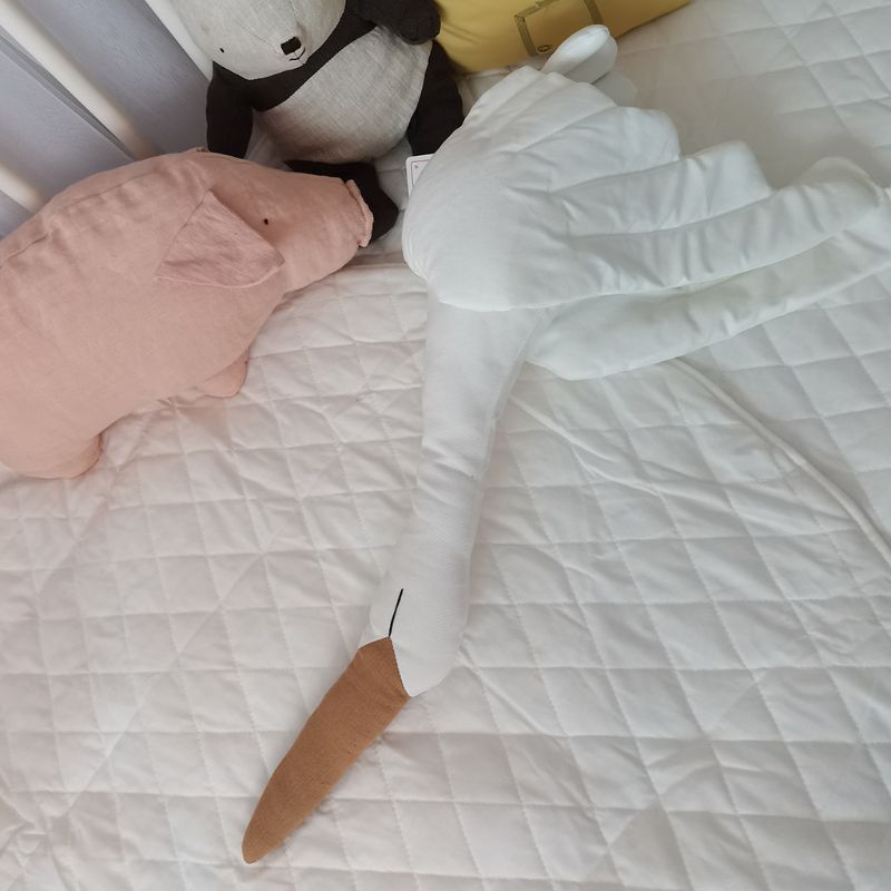 Sødt svanedyr legetøj blød pude baby sovedukke fødselsdag børneværelse dekoration