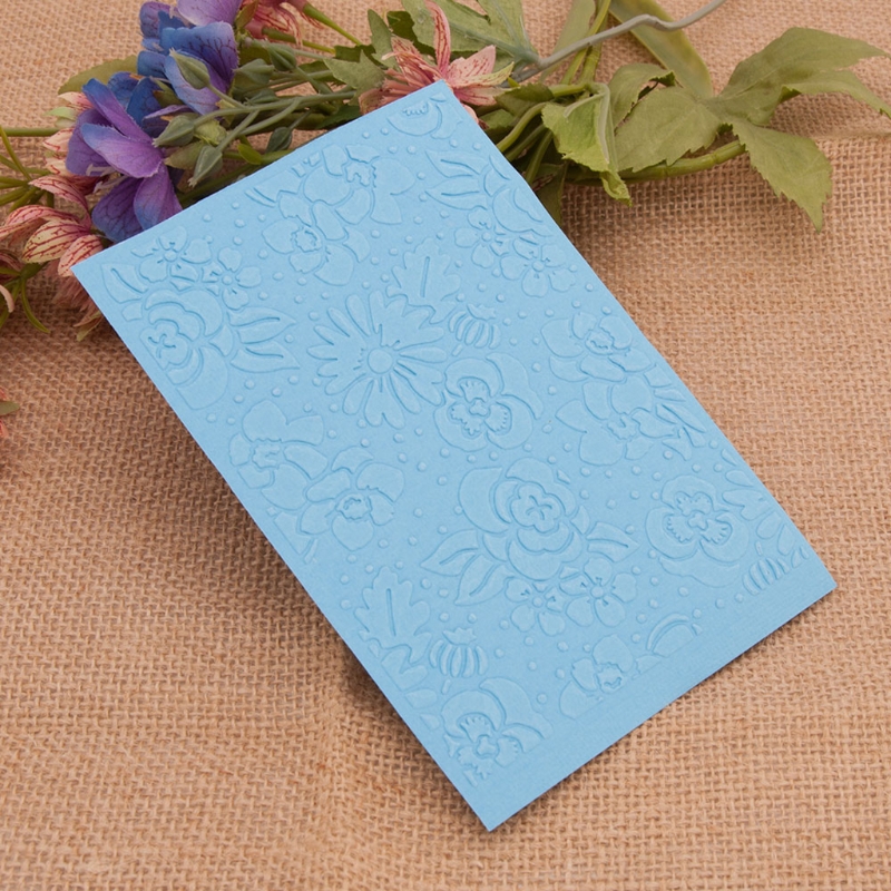 Plastic Embossing Folder 3D Flower Pattern Background Embossing Template DIY Paper Crafts Scrapbooking Template Molds