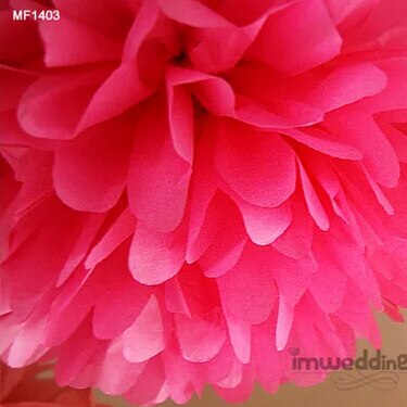 10 stücke handgefertigt 4 &#39;&#39;(10 cm) Gewebe Papier Pom Poms Papier Blume Ball Pompom Für Heimat Garten Hochzeit Geburtstag &Ampere; Hochzeit Auto Dekoration: Rose rot