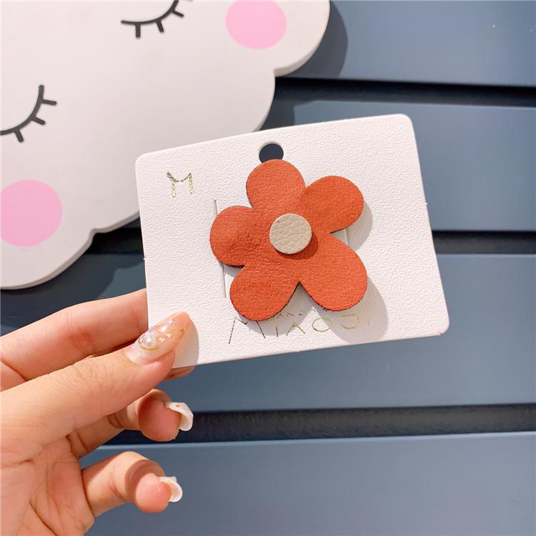 Korea 'S Ins Meisje Eenvoudige Grote Bloem Kinderen Haar Clip Kant Clip Bb Clip Leuke Kleurrijke Zoete haar Clips: 1