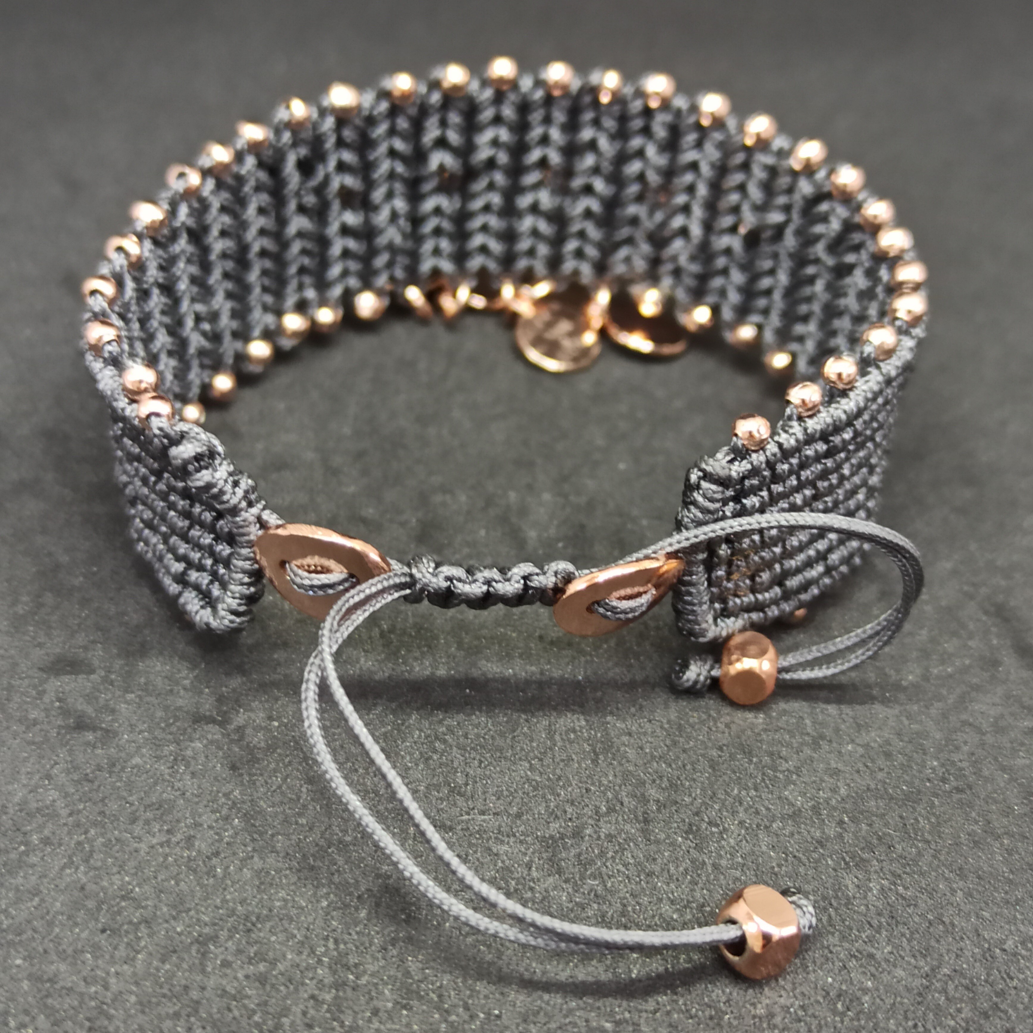 EL YAPIMI PARACORD İP ASANSÖRLÜ AYARLANABİLİR BİLEKLİK ÖZEL YAPIM KADIN BİLEKLİK MODA TAKILAR KIZLAR GRİ İP BUJİTERİ