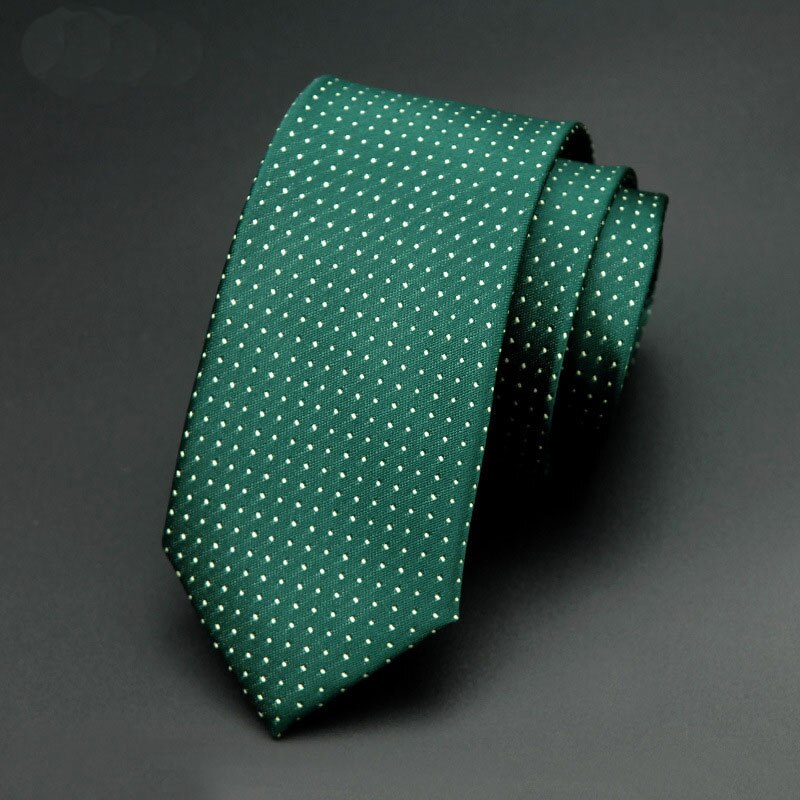 6cm 1200 aiguilles hommes cravates homme point Floral cravates Corbatas Gravata Jacquard mince cravate affaires vert cravate pour hommes