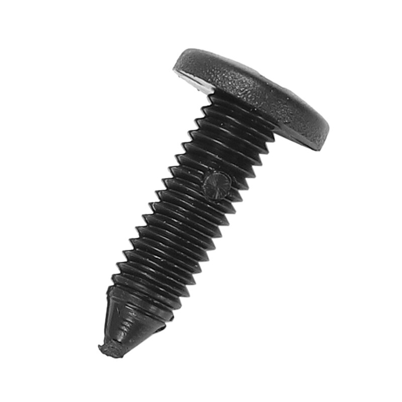 Sodial (R) 100 Pcs Auto Fender Duw Type Plastic Klinknagels Fastener Black 15X13X6Mm