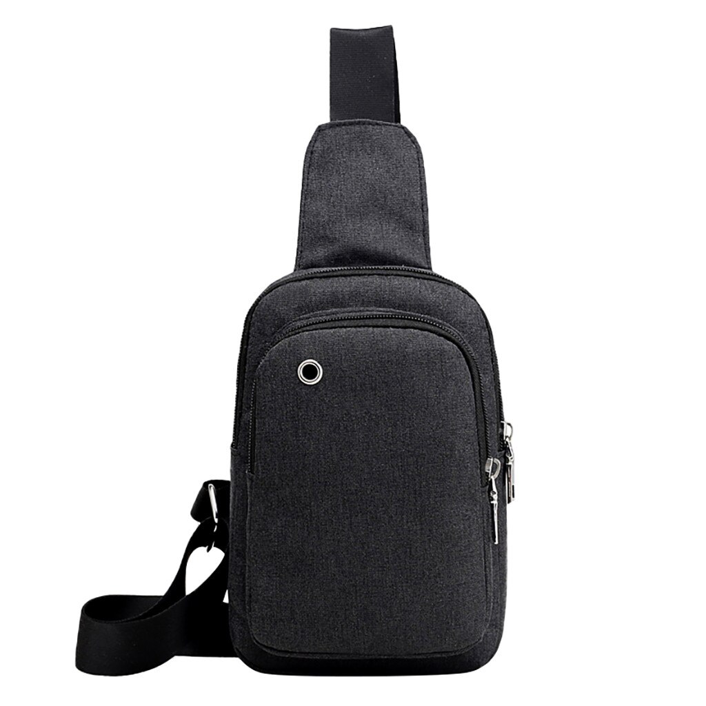 Männer Reise Geschäft Tasche Burglarproof Schulter Tasche Halfter Anti Diebstahl Sicherheit Gurt Digital Speicher Brust Tragbare Taschen: schwarz