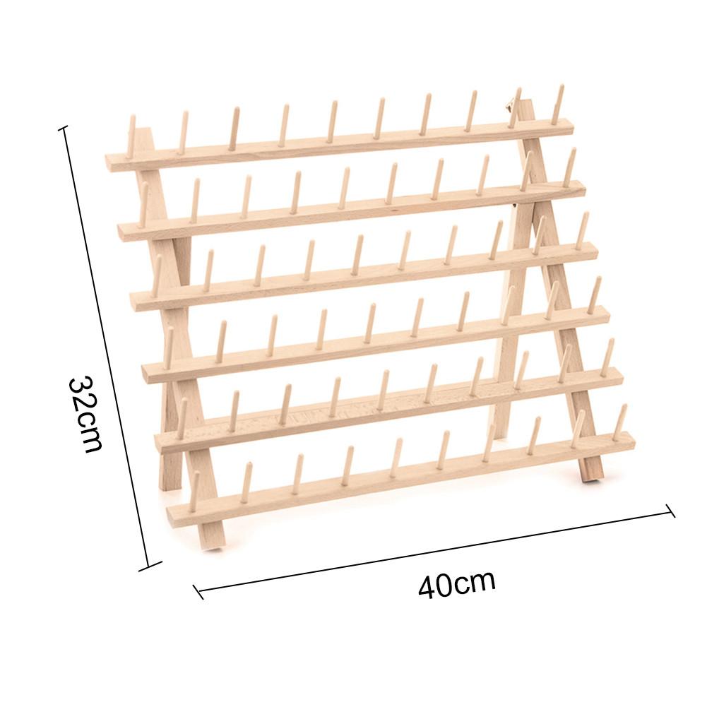 60 Axis Wood Thread Rack Spool Sewing Organizer Wood Thread Tailor Rack Premium Thread Rack Spool Organizer Storage Holder