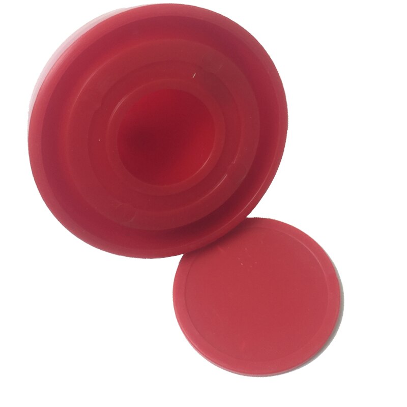 red plastic Air Hockey Table Accessories 76mm Handle Goalies 52mm Puck Ball Felt Pusher mallet Adult Table games