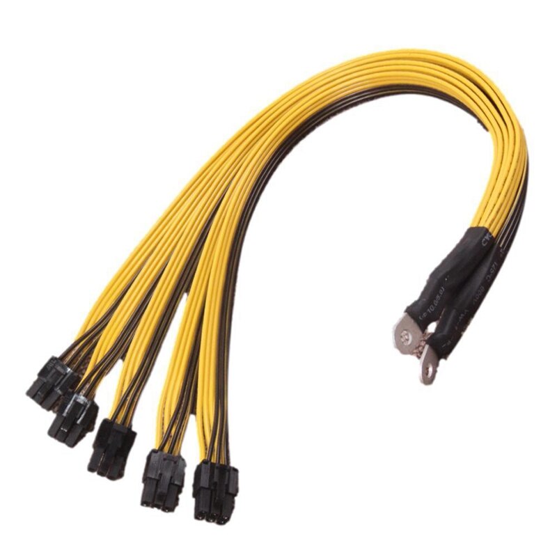 6 Pin Connector Server Power Supply Cable PCIe Express for P3 S7 S9 S11 Bitmain Miner Support Miner PSU Cable