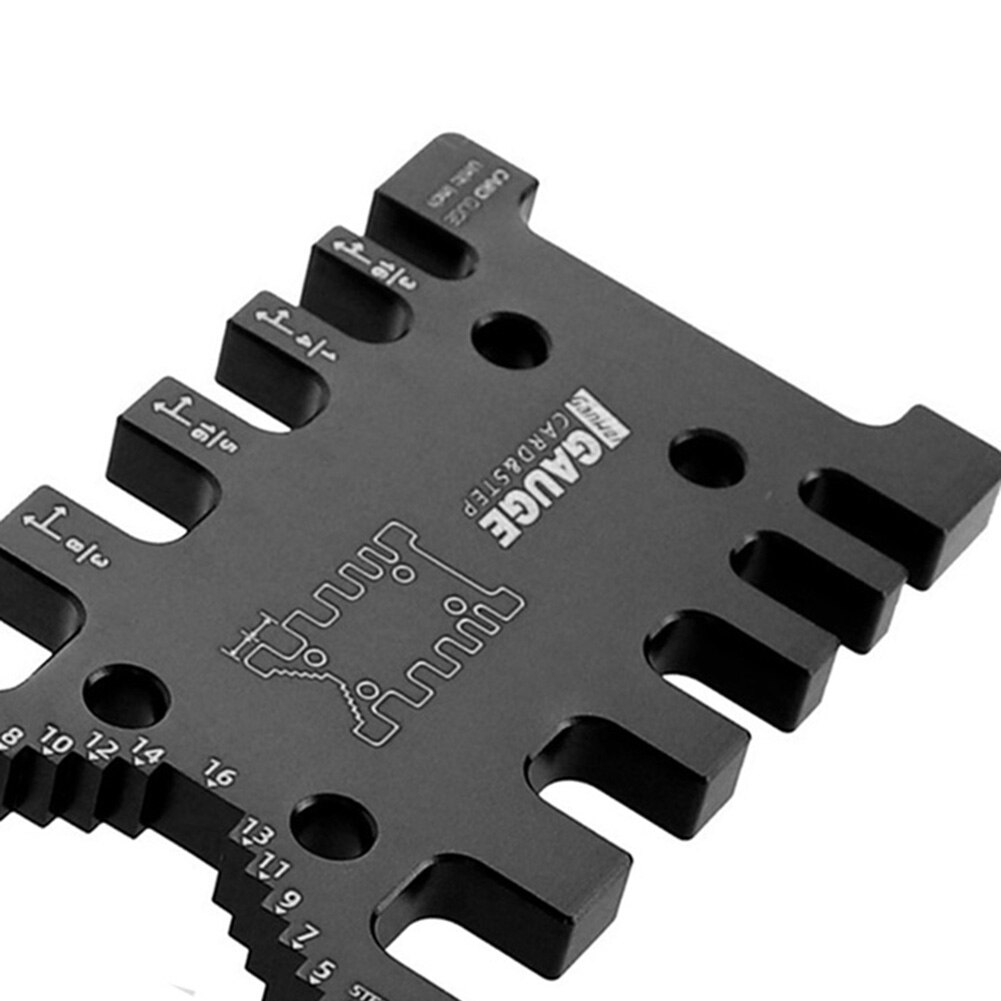 Measuring Ruler High Precision Metric Imperial Card Gauge Measuring Ruler Aluminum Tenon Caliper Saw Table Machine