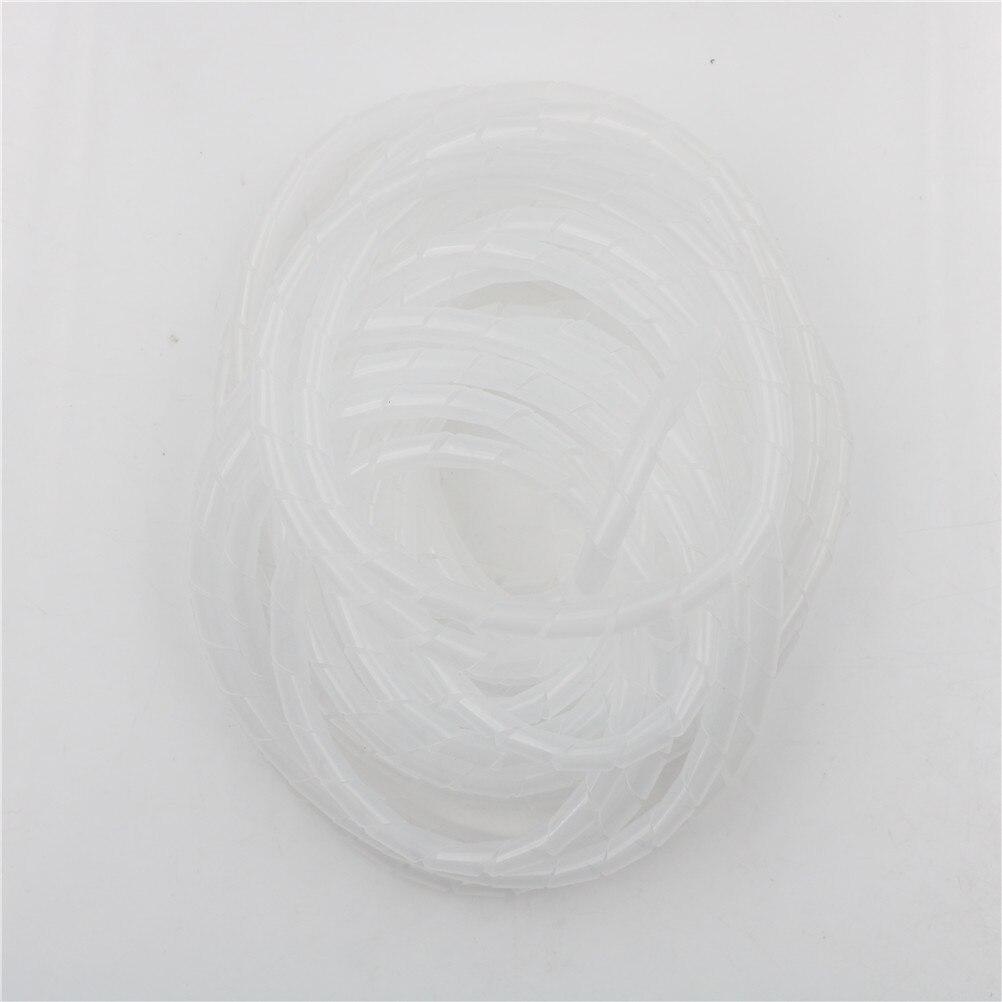 8mm- leder spiral wrap sleeving band sort hvid rør... – Grandado