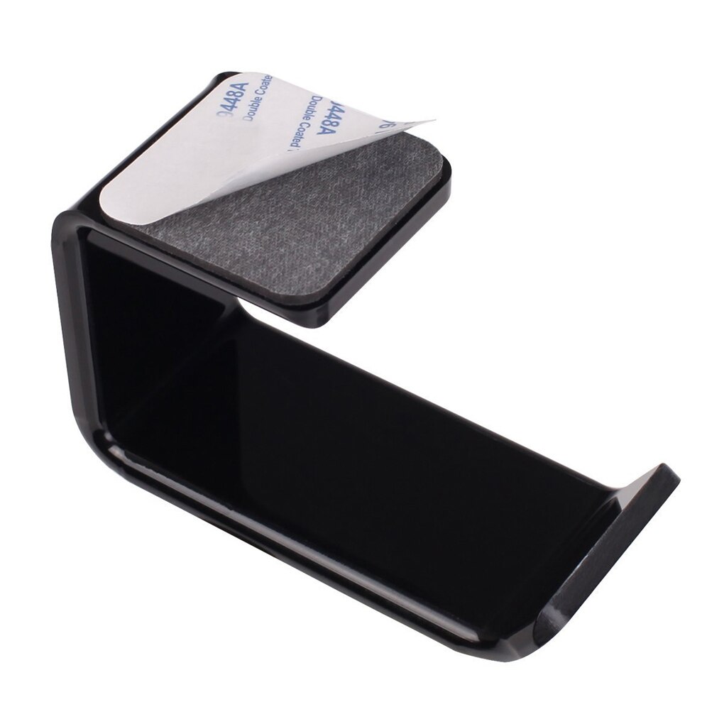 1 pièces/2 pièces autocollant acrylique casque support cintre sous bureau mural casque support crochet écouteur collant présentoir