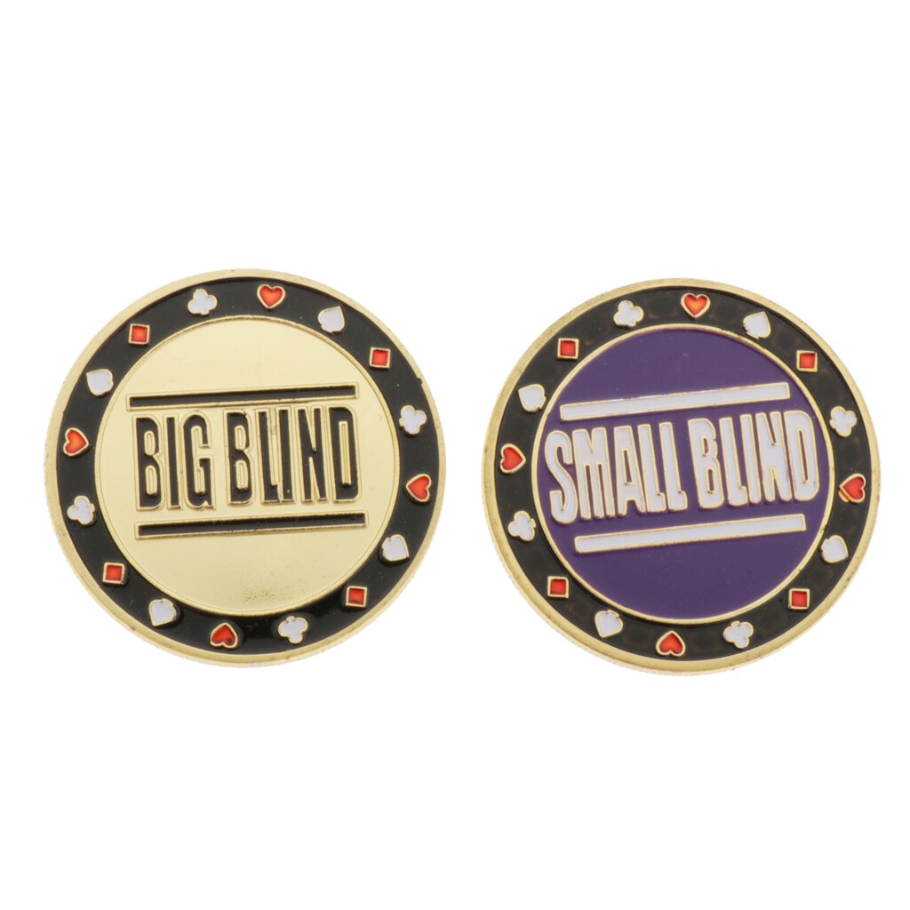 Metalen Dealer Chips Blind Grote/Kleine Texas Holdem Casino Blackjack Spel Onderdelen