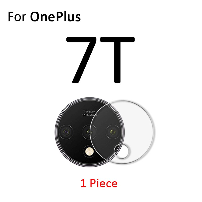 Back Camera Lens Voor Oneplus Een Plus 9 8T 8 7T 7 Pro Beschermfolie Achter Screen Protector helder Gehard Glas: For OnePlus 7T