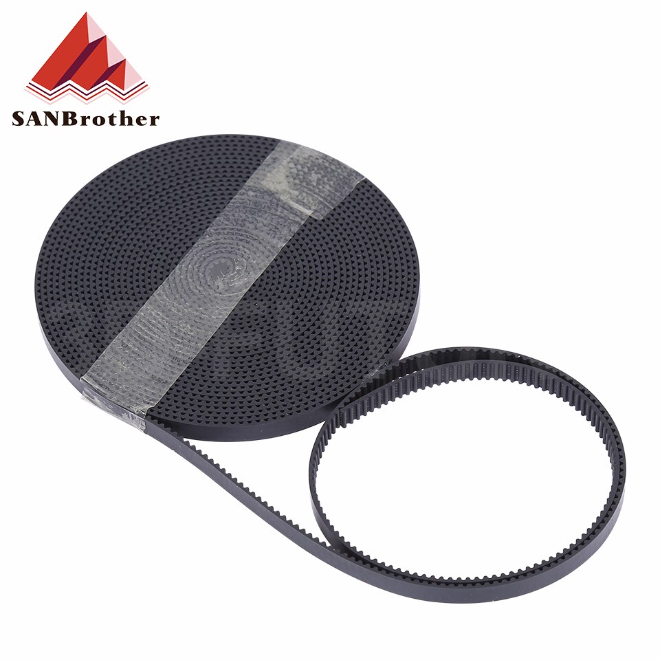 Courroie GT2 PU avec noyau en acier, courroie de distribution GT2 2GT largeur 6mm 10mm 9/15mm pour pièces d'imprimante 3D, ceinture ouverte renforcée Anti-usure