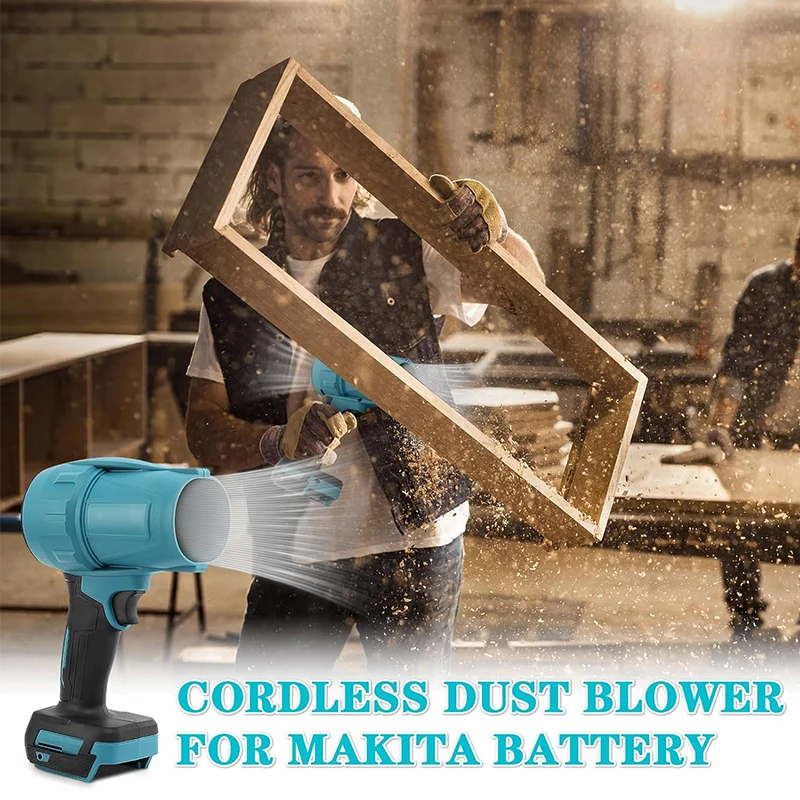 Für Makita 18V Lithium-Batterie Violent Blower Mini Turbo Jet Fan Handheld Bürstenlosen Motor industrielle Kanal Fan High-Power Fan
