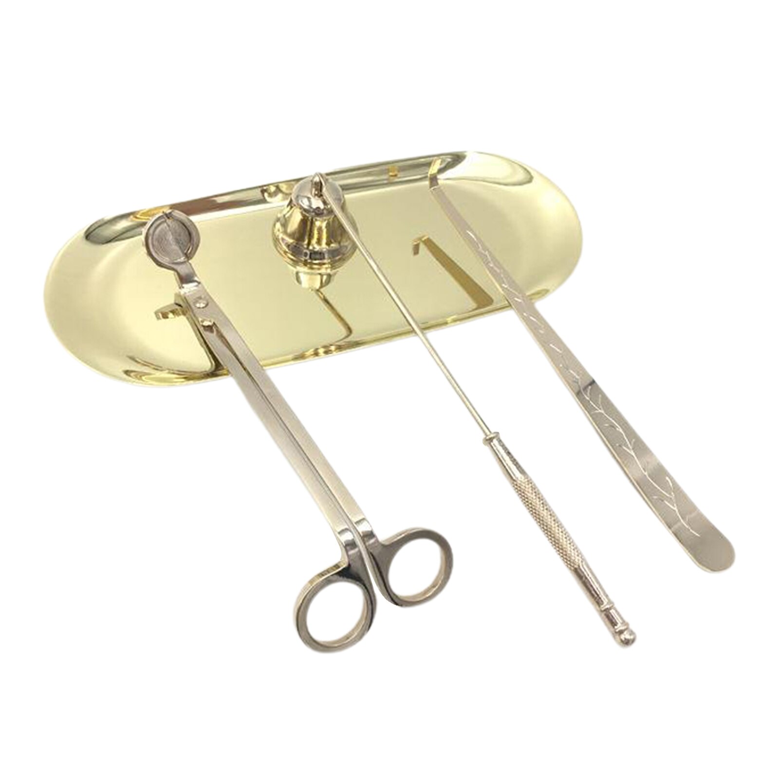 Set Van 4 Stuks Kaars Brandblusser Gereedschap Kaarsenlont Trimmer Cutter Kaarsendover Dipper Lade, Duurzaam Gebruik