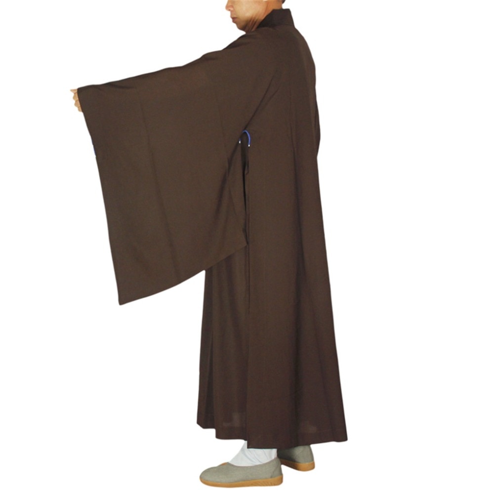 Shanghai Story buddhist Wooden hooks suits clothes lay clothing Monk robes Brown lay Bodhisattva brand Training Uniform Suit