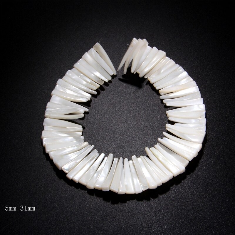 15.5" Natural White Mother Of Shell Irregular Shape Nice Cross Charm DIY Making Women Jewelry Earrings Pendant Pearls Necklace: 1