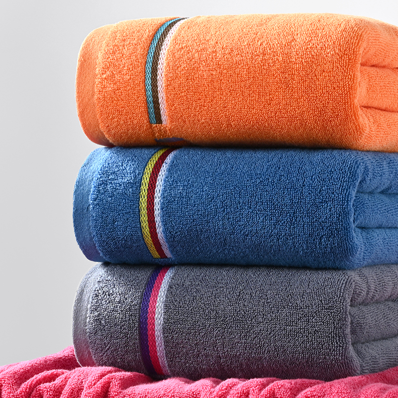 Adult Bath Towel 100% Cotton Bath Towel Sweat Absorbent Towel Sports Towel Strong Absorbent Bath Towel Colourful Bath Towel Set