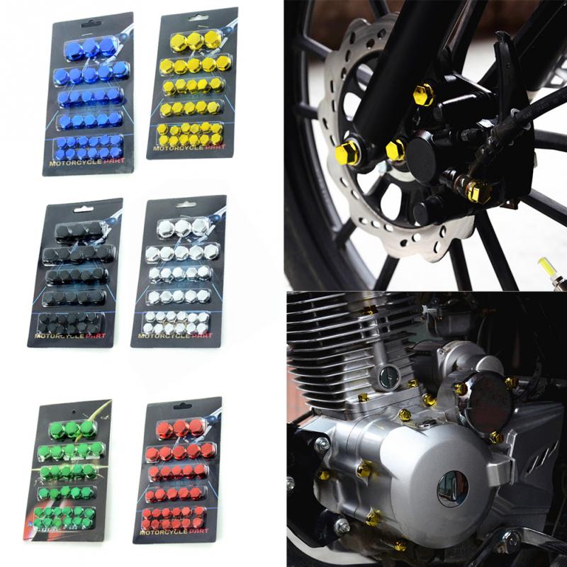 Tapas de tornillo decorativas galvanizadas para motocicleta Yamaha, accesorios para motos, 30 Uds.