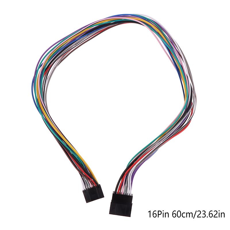 Acmerota 16-pins autoradio kabelboom ISO-radio-adapter voor Pioneer DEH AVH MVH AVIC 2003 en hoger ISO autoradio adapterkabel 16-pins connector naar mini-mannelijke kabel