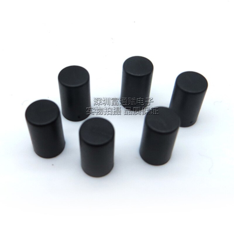 100pcs Self-locking square head press switch cap black button cap A04 high 10mm width 6mm inner hole 3mm × 2mm