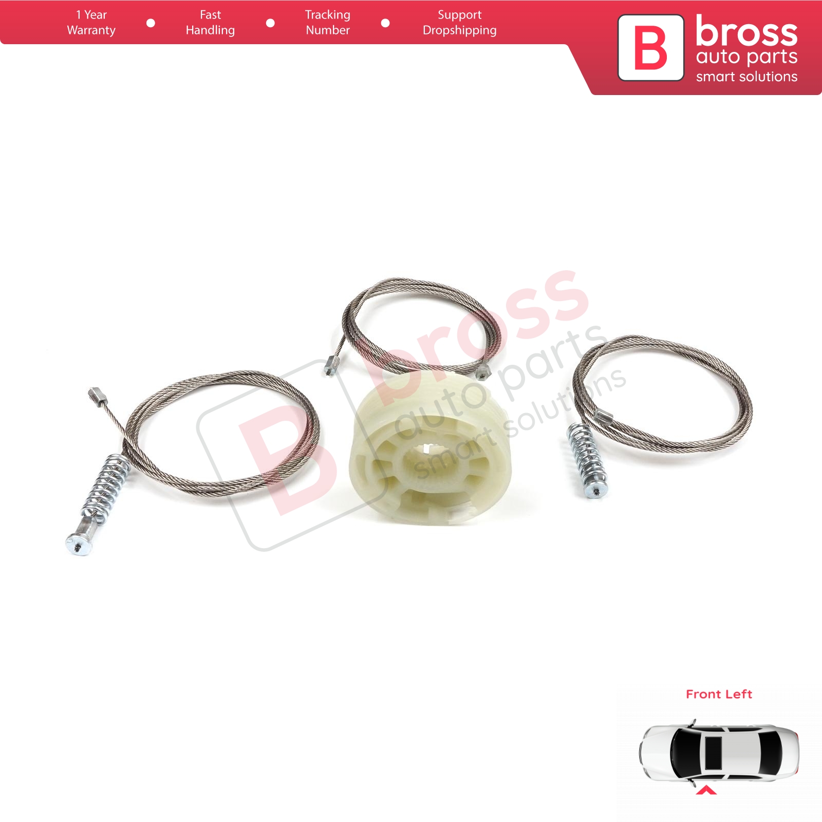 Bross ricambi auto BWR5251 impostato di riparazione regolatore finestra anteriore sinistro per Kia Ceed 2012-2017 superiore negozio, fatto in turchia