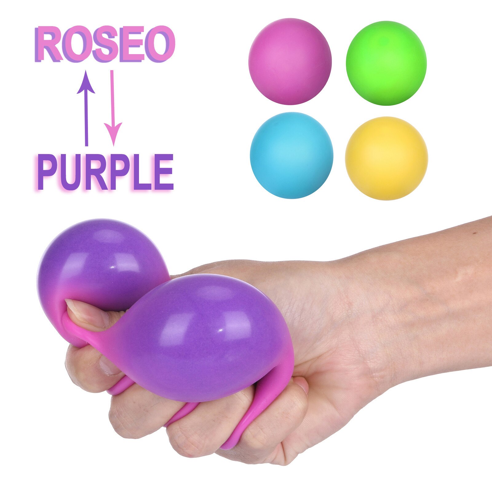 Office Decompression Toy Color Changes To Reduce The Pressure Ball Great Stress-relieving Toy Наклейки