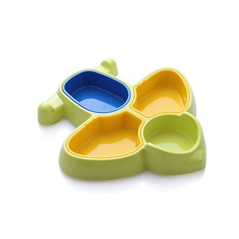 1Pcs Cartoon Baby Kids Dinner Plate Eco-friendly ABS Aircarft Shaped Children Feeding Plate Safety Baby Feeding Tableware: Default Title