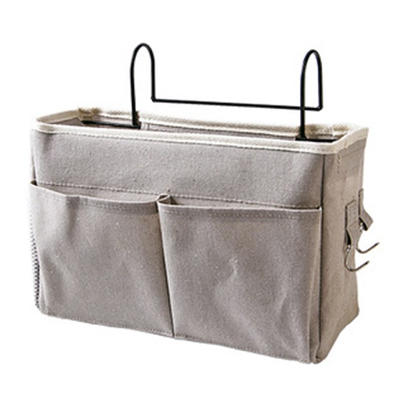 Bedside Storage Bag Crib Bed Side Pouch Hanging Caddy Bedside Toy Storage Organizer Nappy Holder Pockets Crib Accessories Bag: TI993