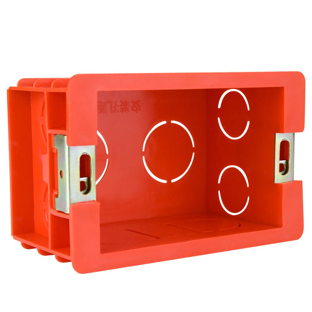 118 Type Internal Mounting Box Adjustable Back Cassette Wall Mounting Box 99mm*64mm*50mm Standard Switch and Socket Junction Box