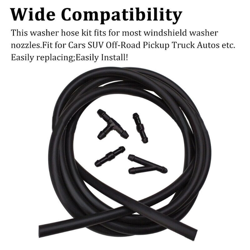 5m Windshield Washer Hose Repair Kit Automotive Hose Insulating Hose Universal Windshield Washer Hose