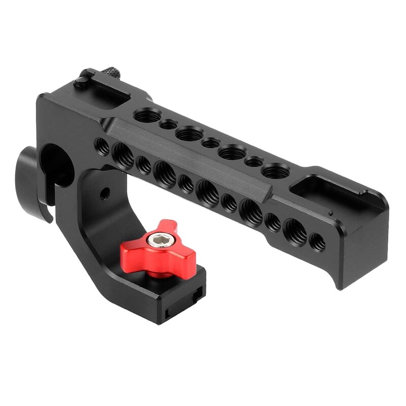 Câmera lidar com alça superior queijo lidar com câmera dslr gaiola alça superior 15mm haste buraco sapato frio sapato quente 1/4 Polegada 3/8 Polegada