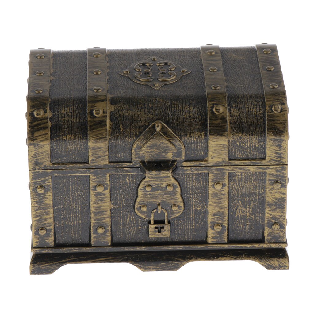 Pirate Treasure Chest for Seeking Treasure/Role-play/Family Game/Pirate Game: C