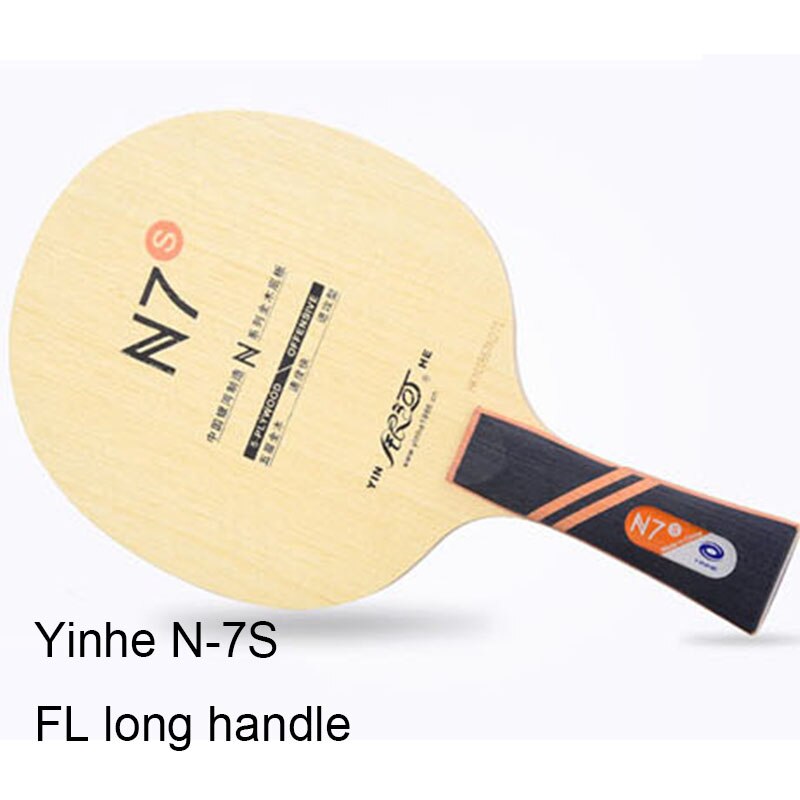 Original milkey way yinhe rent tre n -7s bordtennisblad for nybegynnere bordtennisracketer racketsport innendørs: Fl langt håndtak