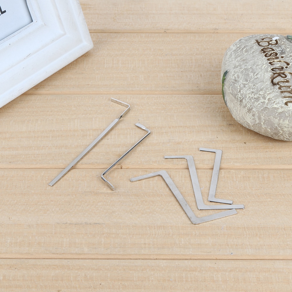 5 stks Slotenmaker Lock Pick Set Rvs Dubbele Rij Spanning Removal Haken Lock Picks Lockpick