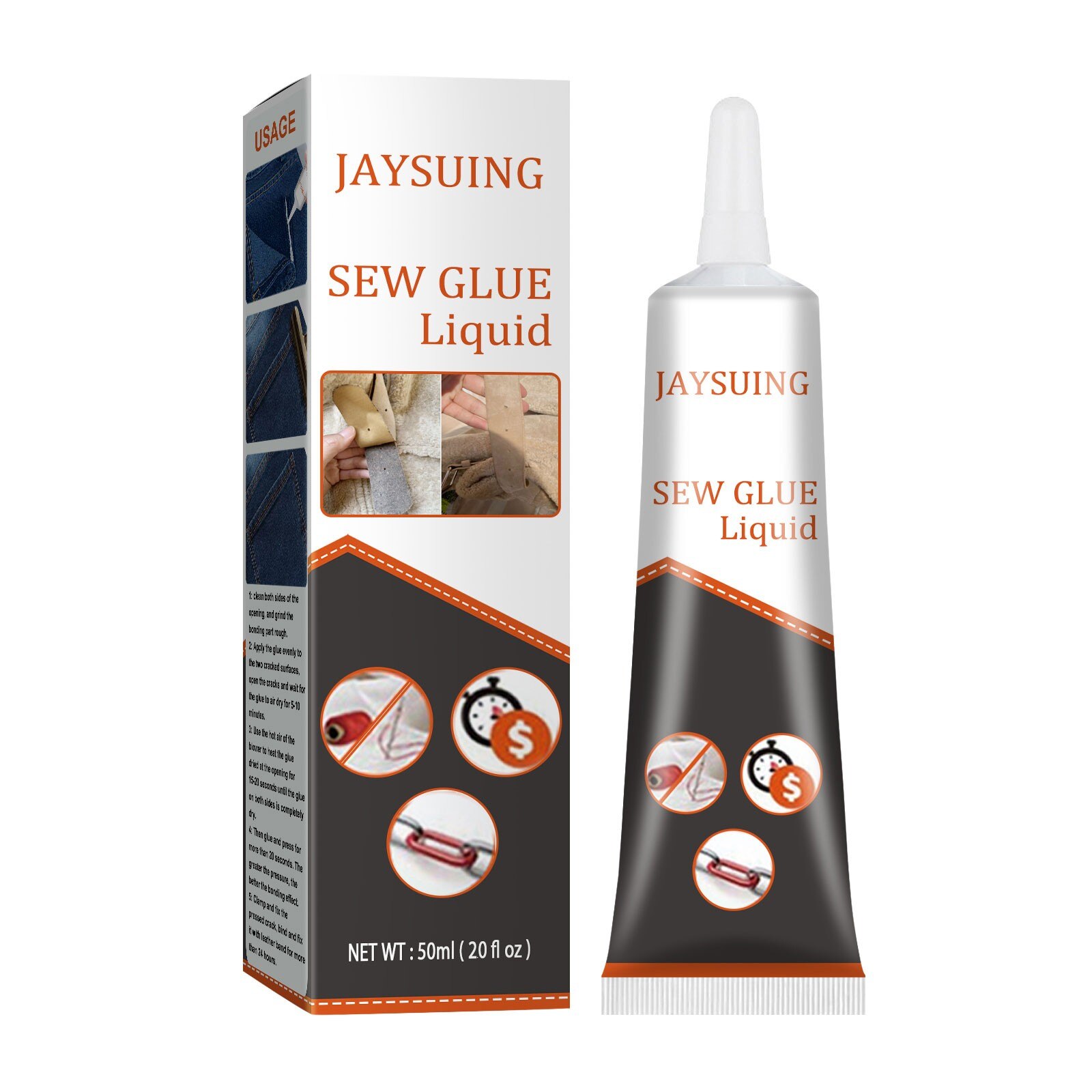 Fabric Repair Adhesive Fabric Seam Repair Printing Pants Hole Repair Fabric Adhesive Super Glue Repair Cloth Leather 50ml